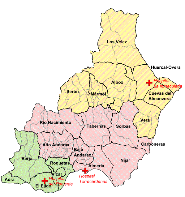 Mapa de Almería